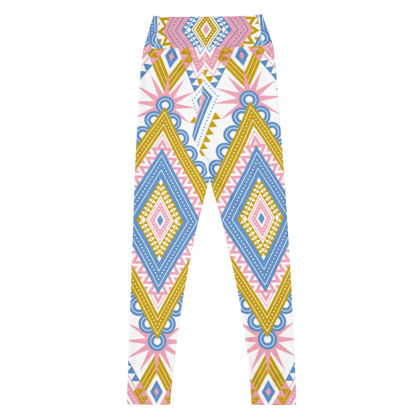 Pastel Diamond Print Yoga Leggings