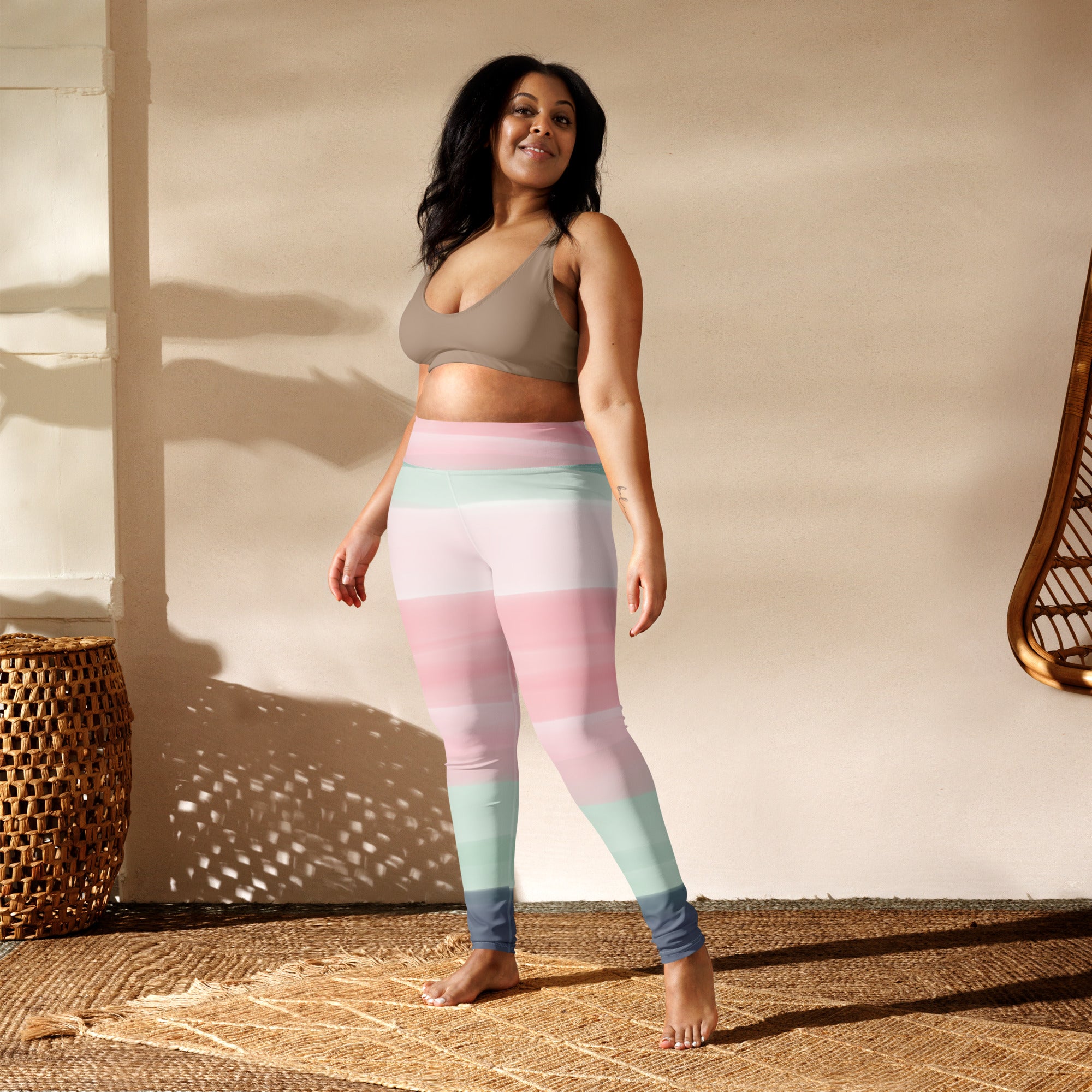 Pastel Multi Color Yoga Leggings