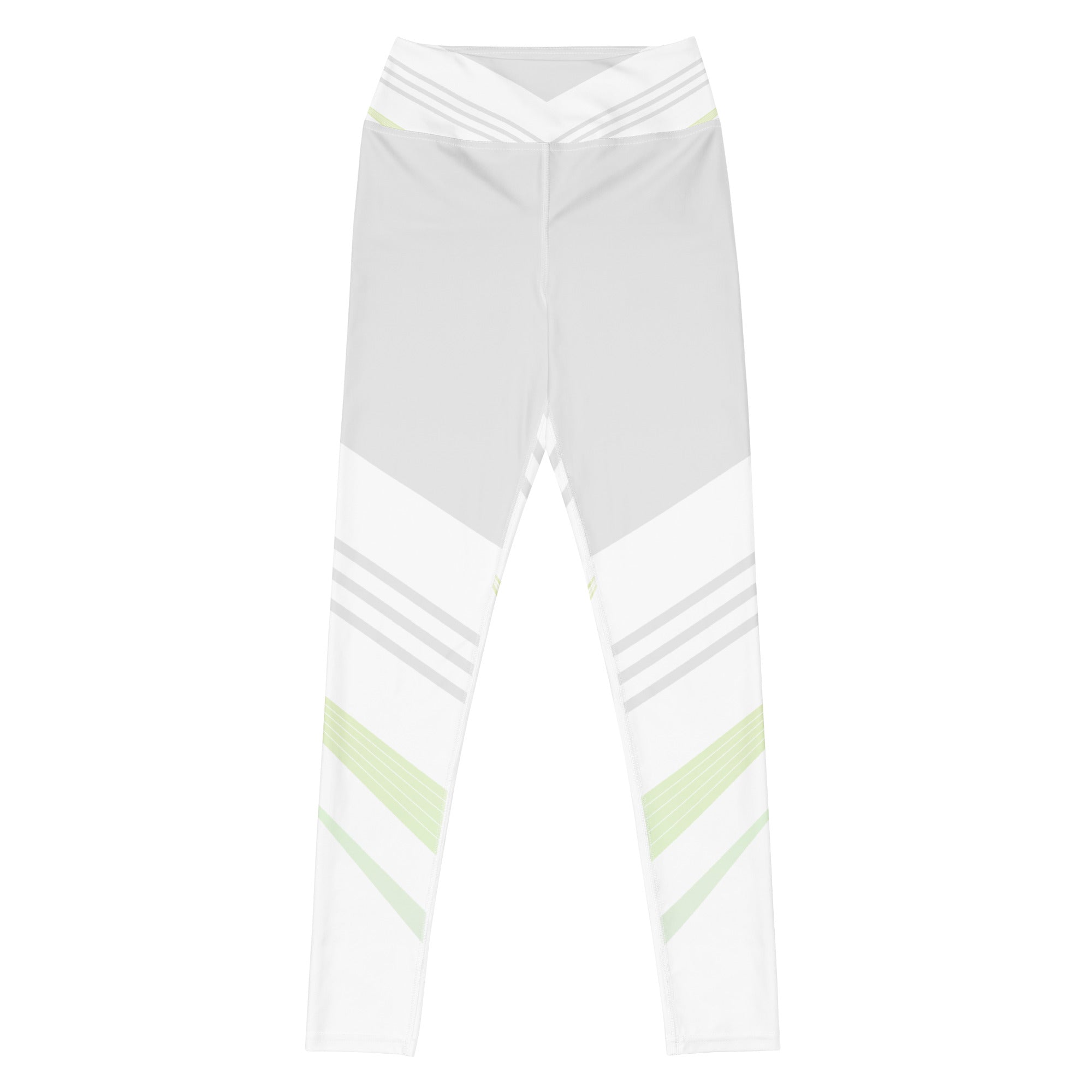 White Multi Color Yoga Leggings