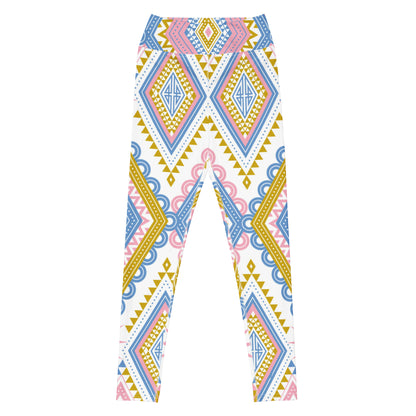 Pastel Diamond Print Yoga Leggings