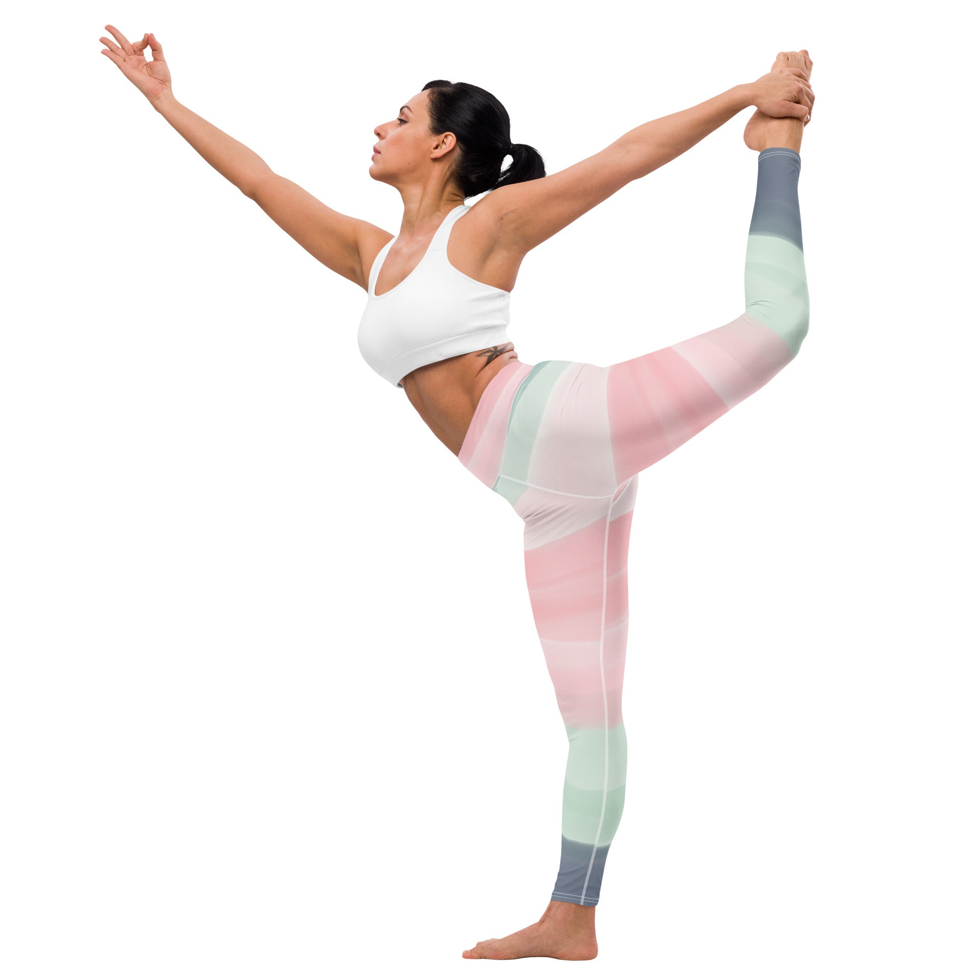 Pastel Multi Color Yoga Leggings