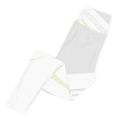 White Multi Color Yoga Leggings