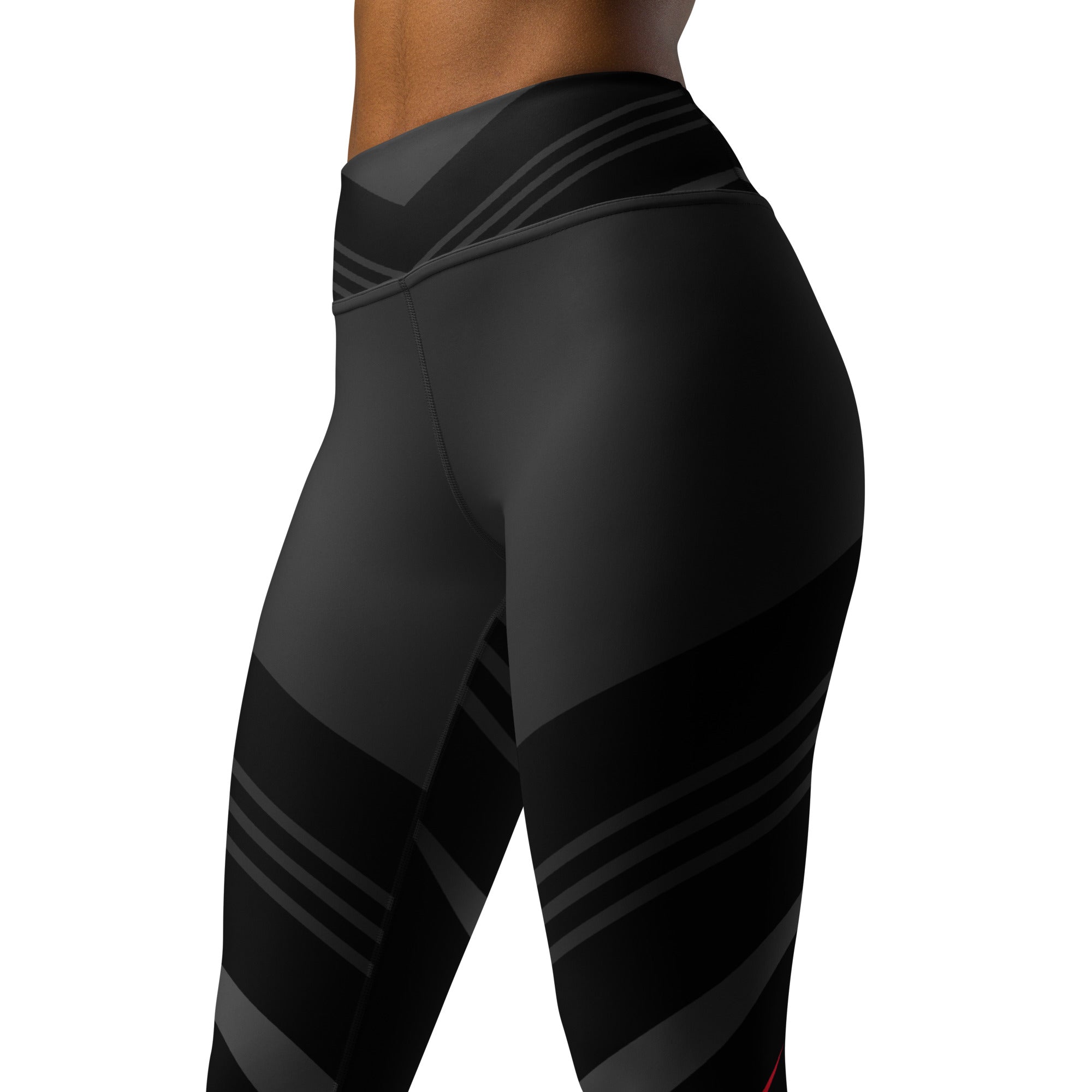 Black Multi Color Yoga Leggings
