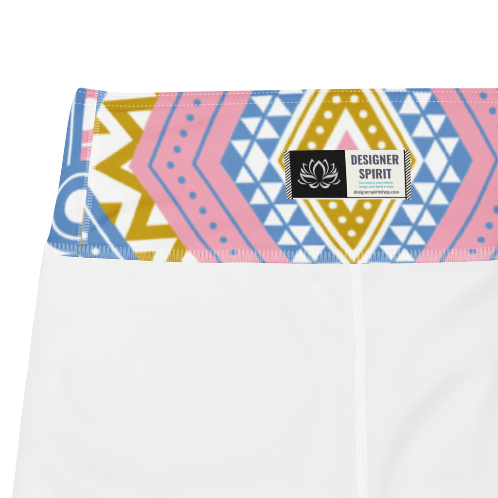 Pastel Diamond Print Yoga Leggings