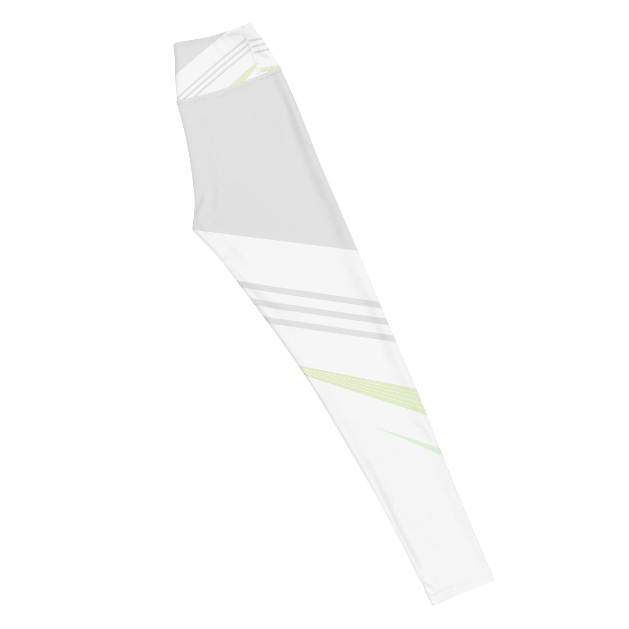 White Multi Color Yoga Leggings