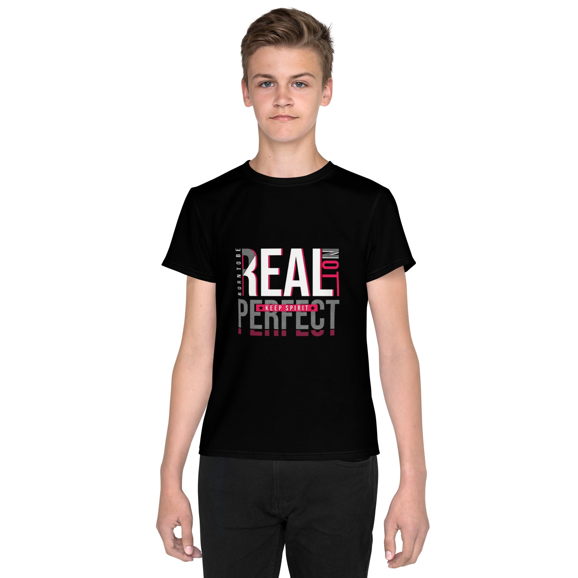Born to be Real Youth crew neck unisex t-shirt