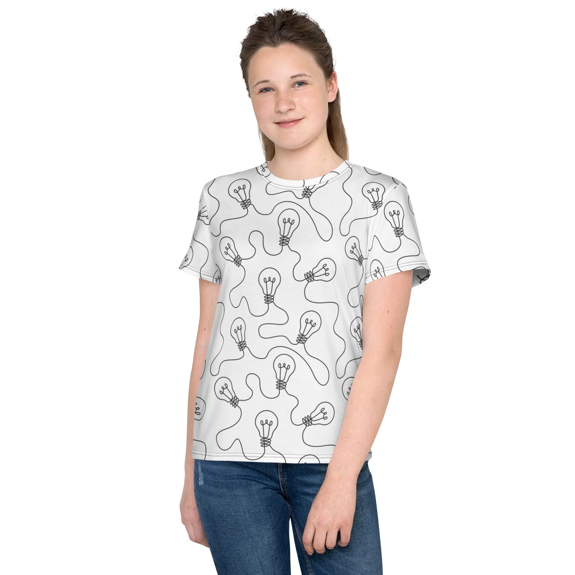 Light Bulb Youth crew neck t-shirt