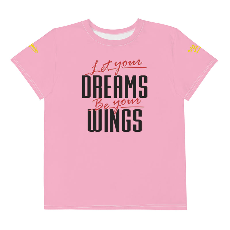 Let Your Dreams Be Your Wings Youth crew neck t-shirt