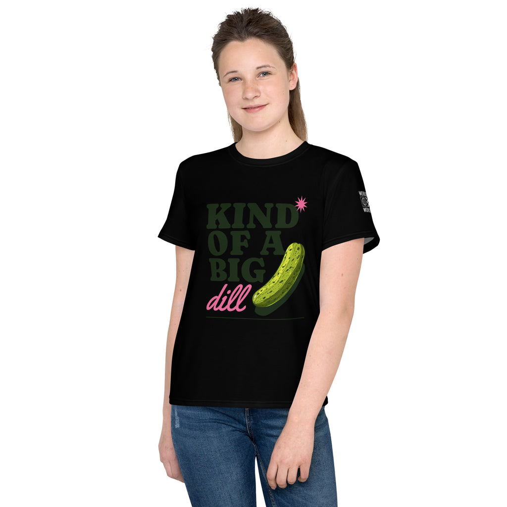 Kind of a Big Dill Youth crew neck t-shirt