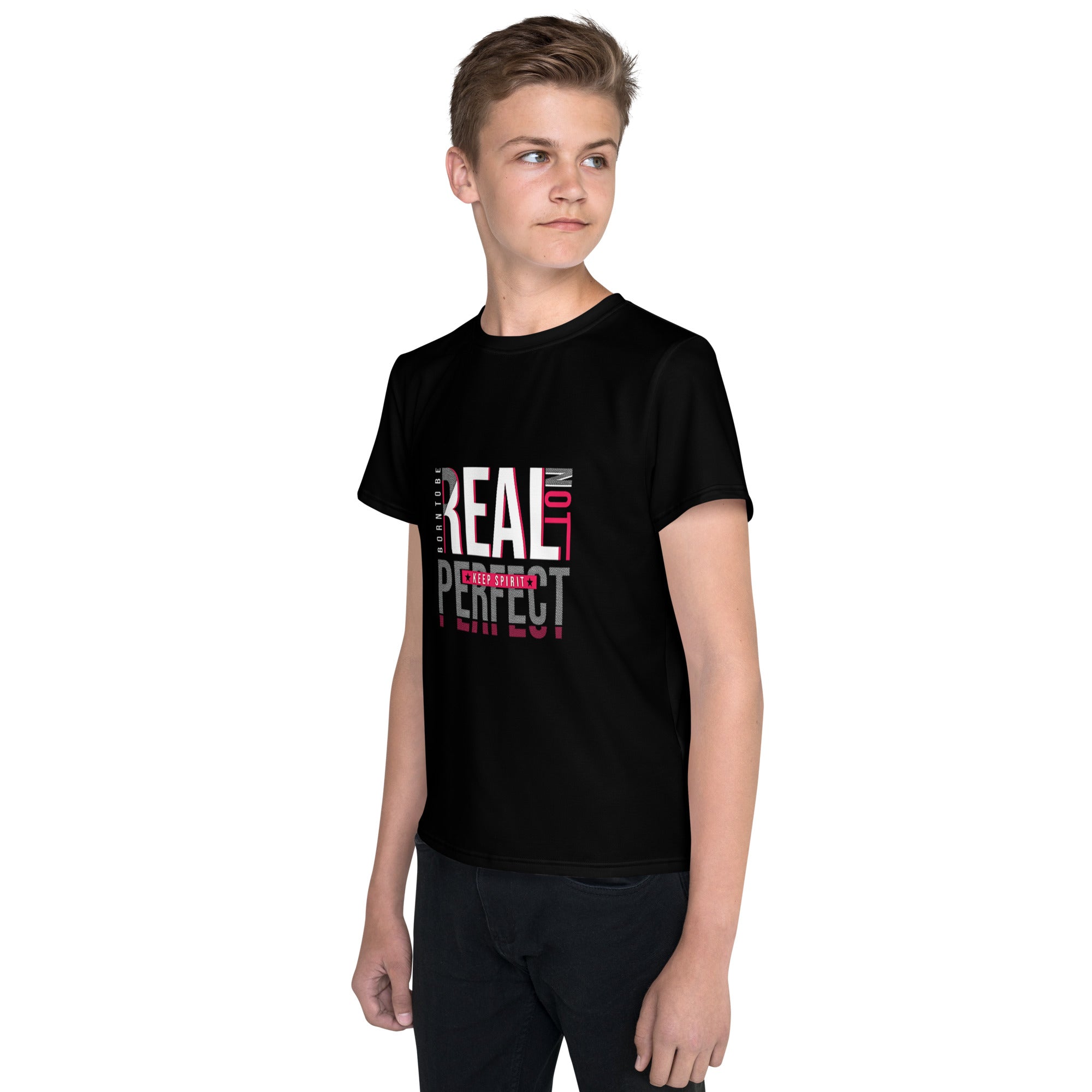 Born to be Real Youth crew neck unisex t-shirt