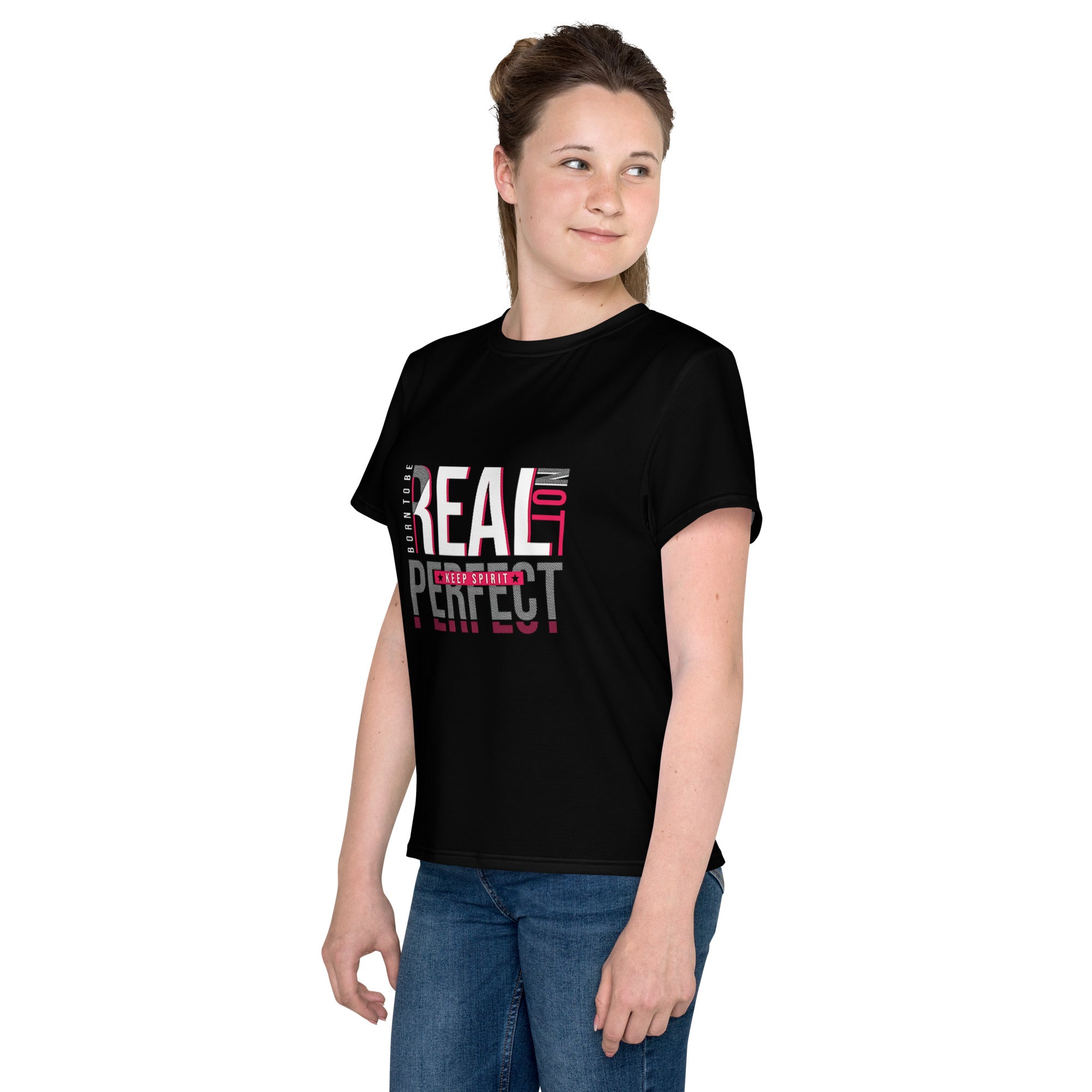 Born to be Real Youth crew neck unisex t-shirt