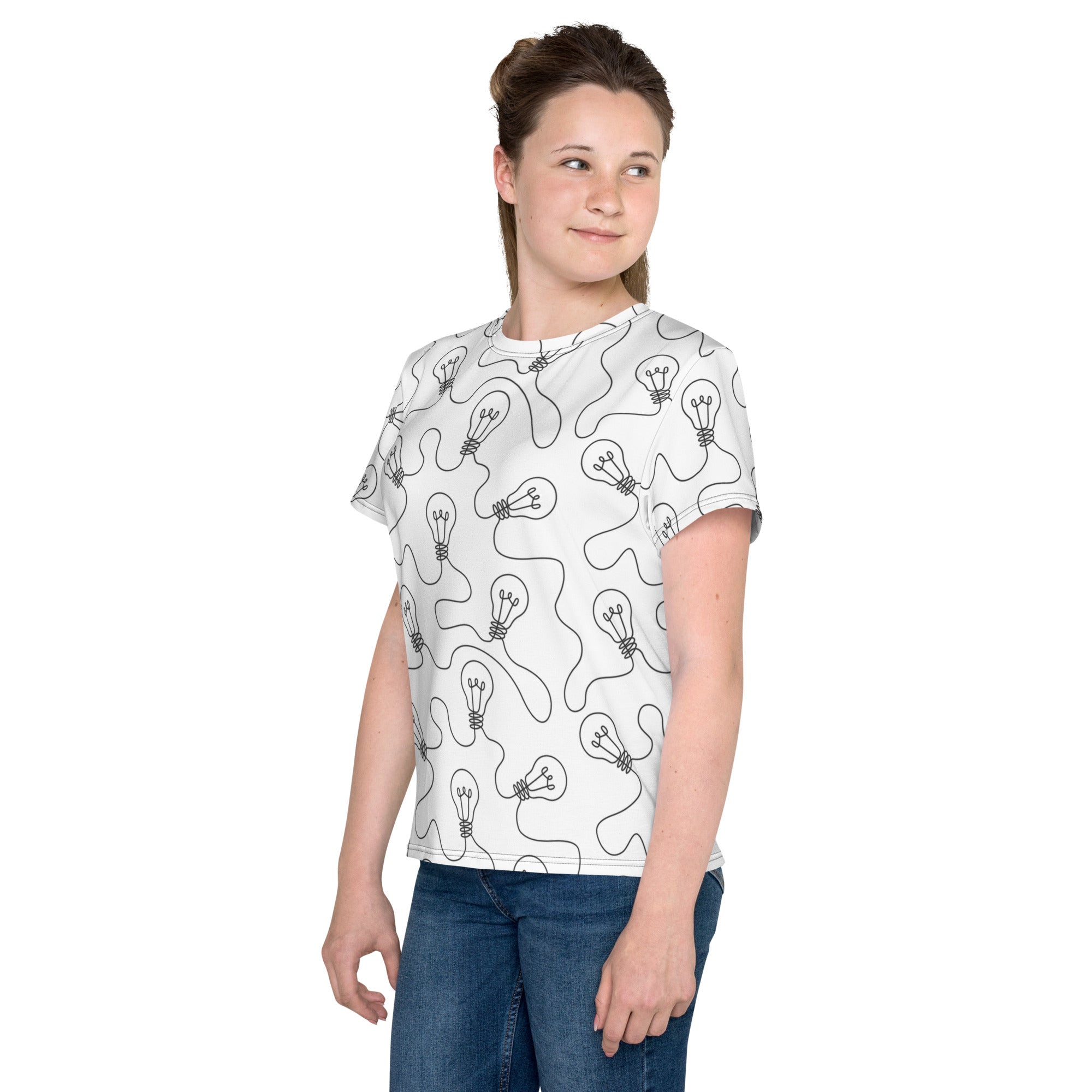 Light Bulb Youth crew neck t-shirt