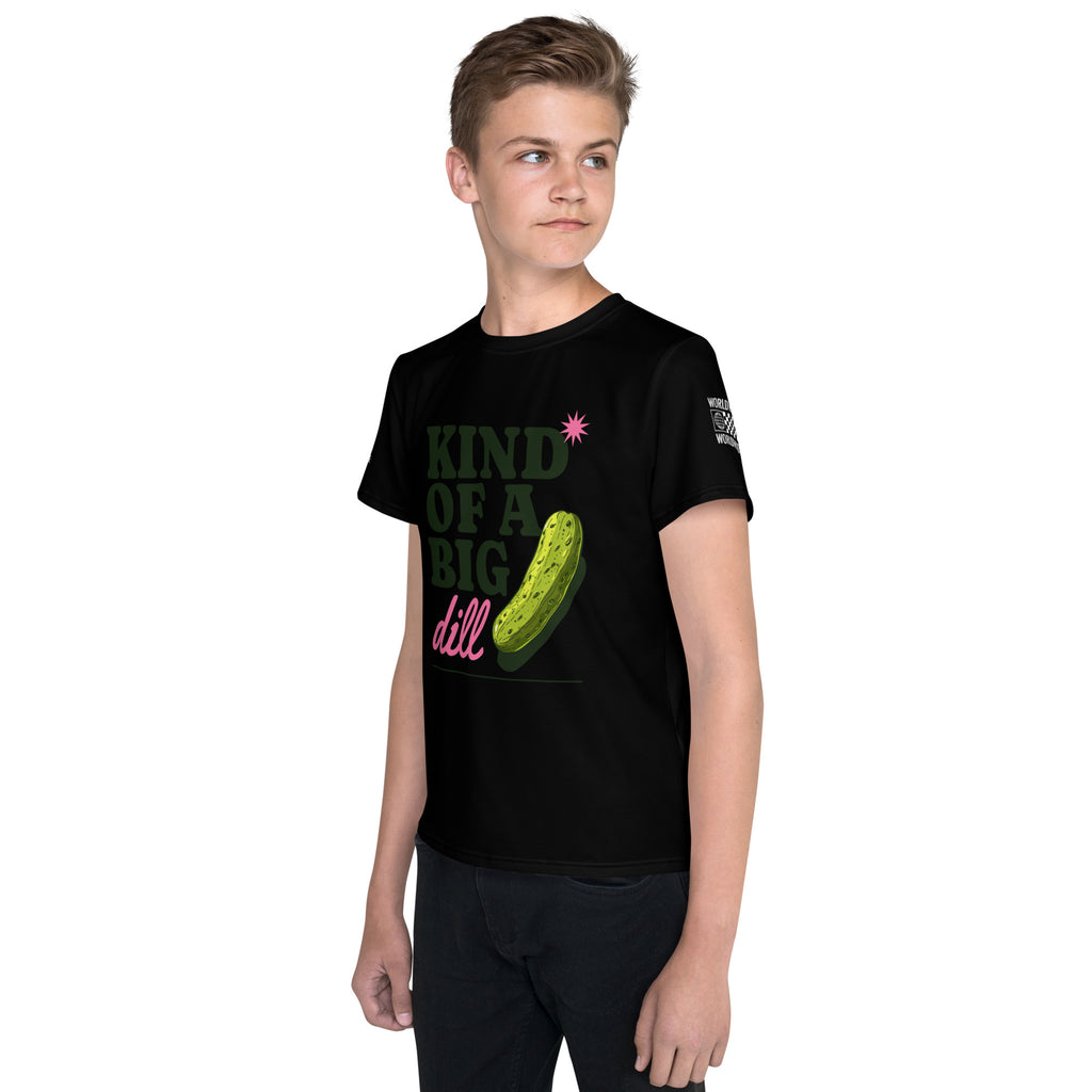 Kind of a Big Dill Youth crew neck t-shirt