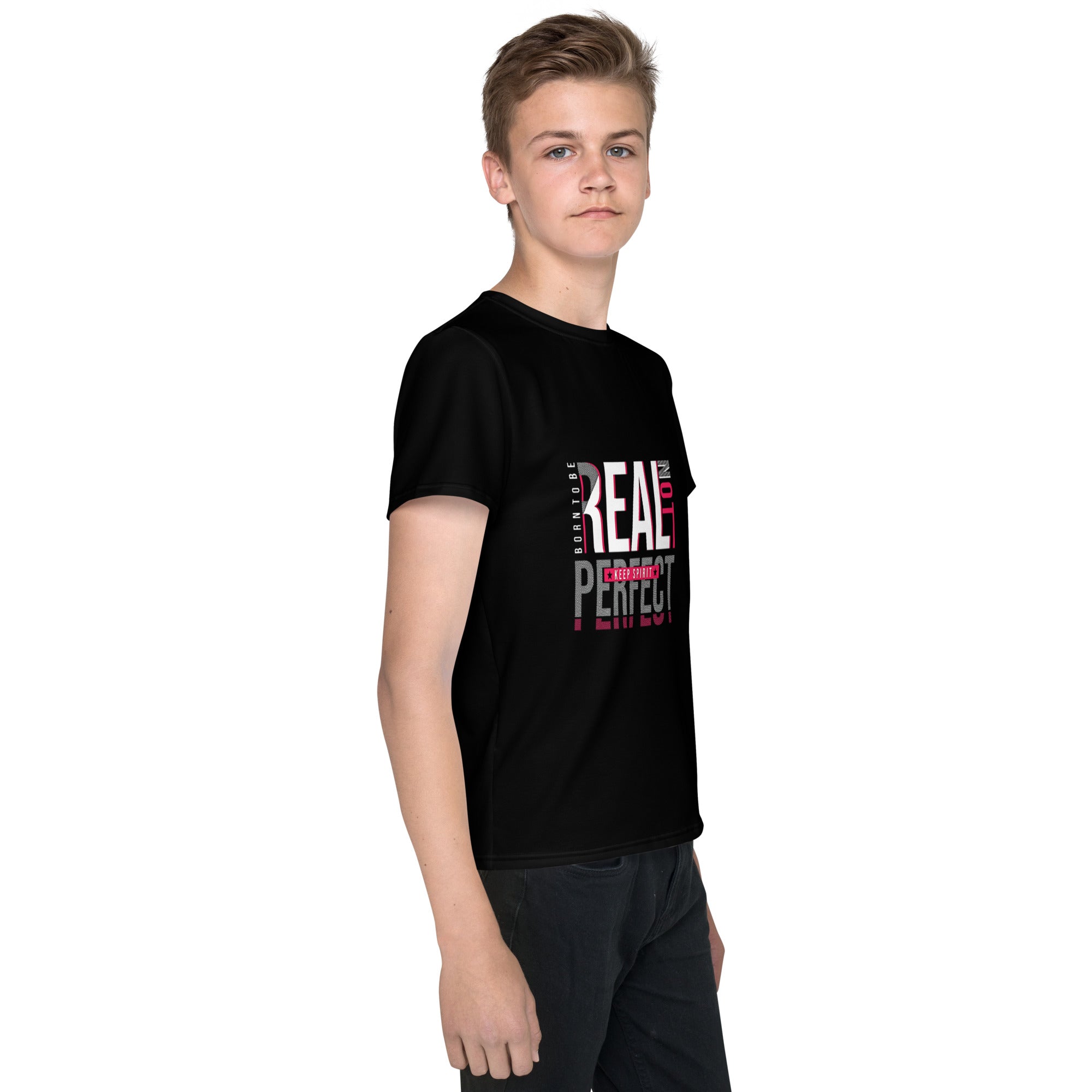 Born to be Real Youth crew neck unisex t-shirt