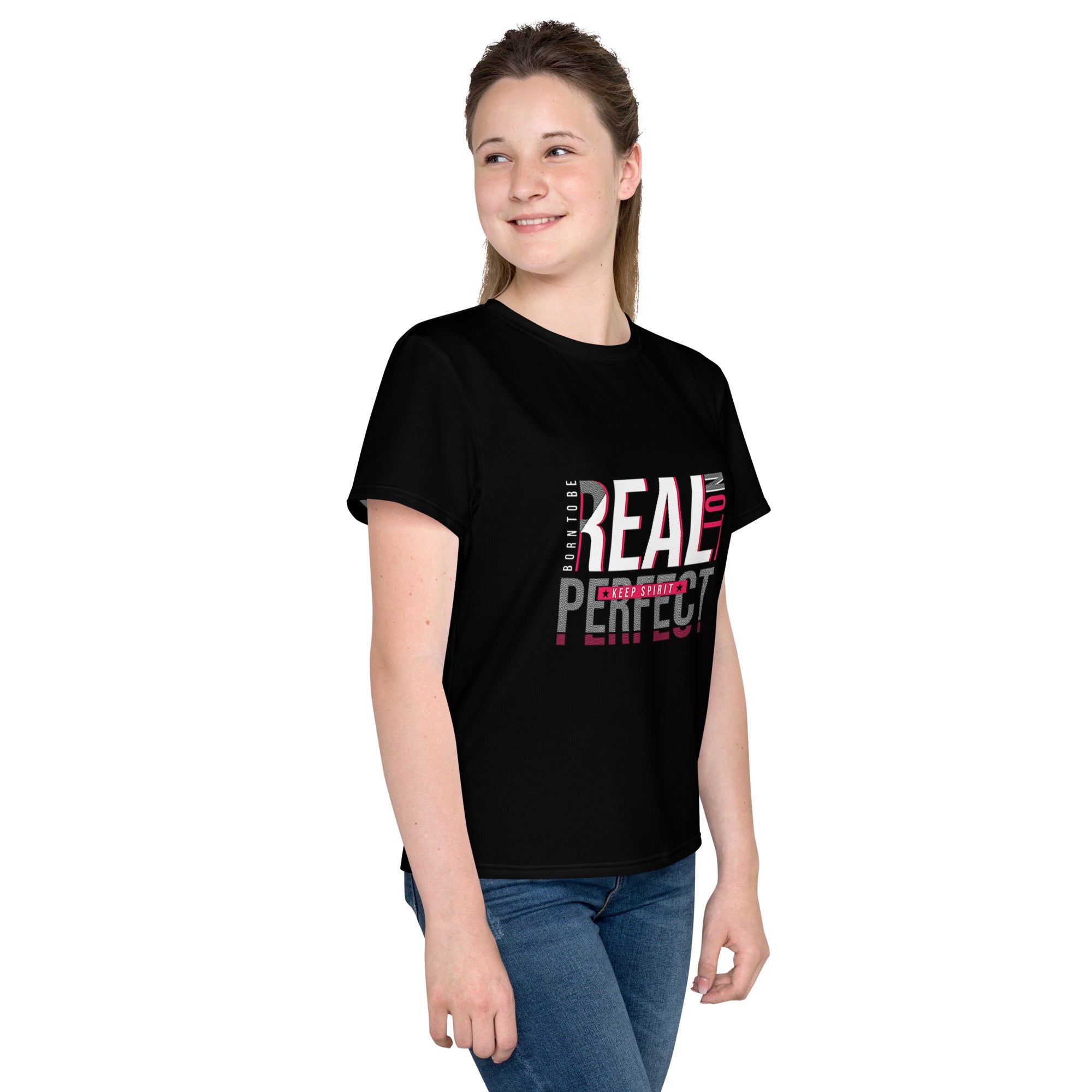 Born to be Real Youth crew neck unisex t-shirt