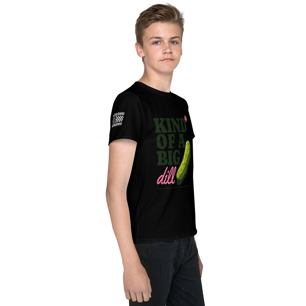 Kind of a Big Dill Youth crew neck t-shirt