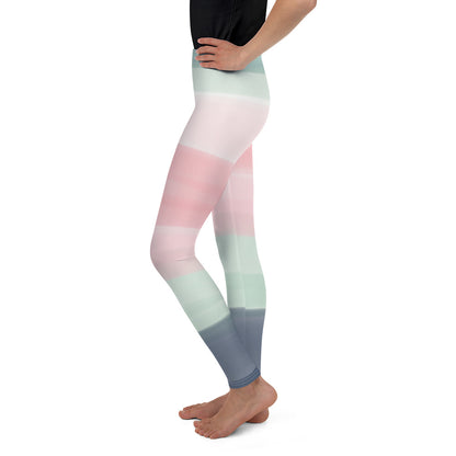 Multi Pastel Print Youth Leggings