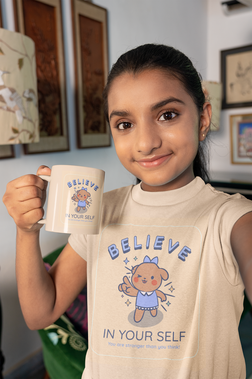 Believe in Yourself Kids crew neck t-shirt