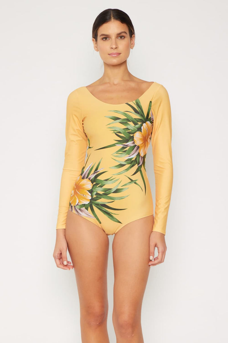 Marina West Cool Down Long sleeve One-Piece Swimsuit