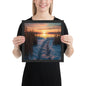 Beach Sunset Framed Poster #1