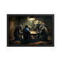 Elephants Playing Poker Framed Poster #1