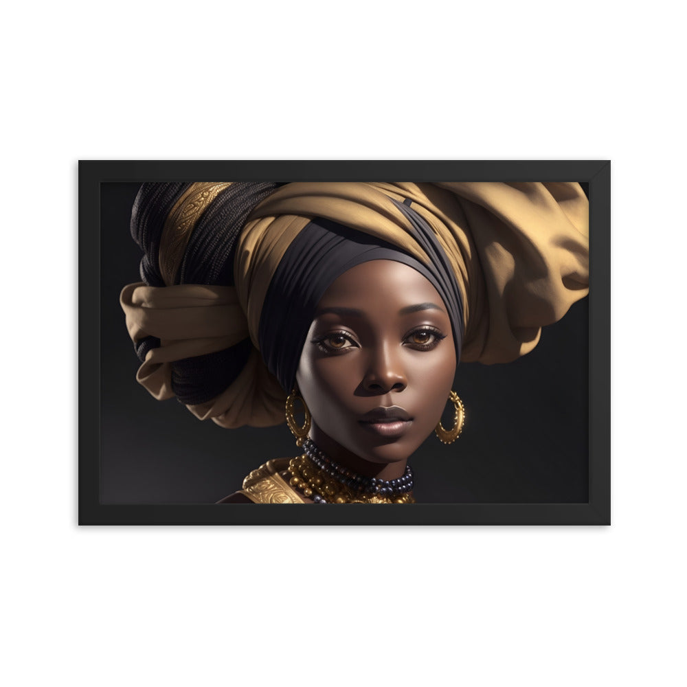 African Woman Framed Poster #2