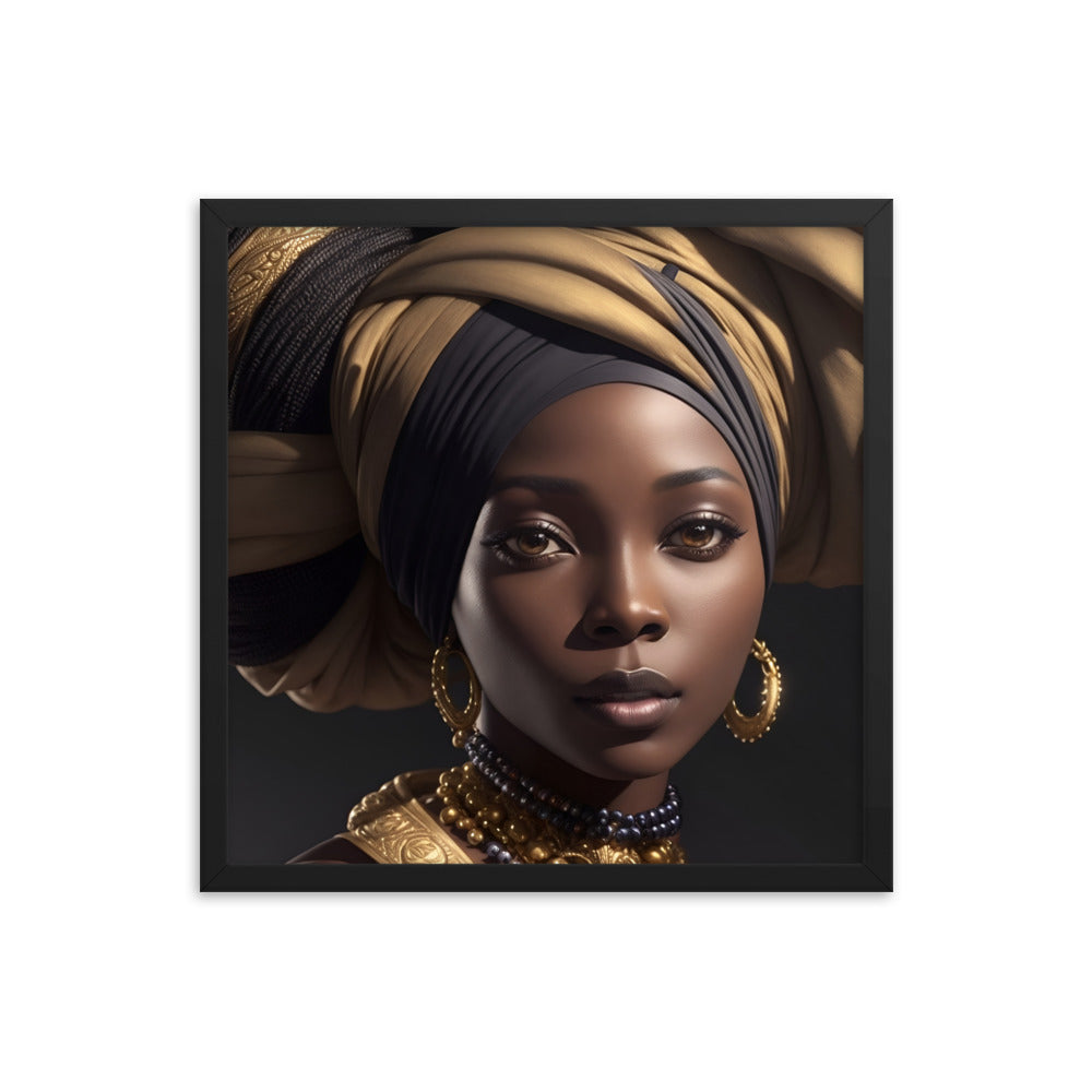 African Woman Framed Poster #2