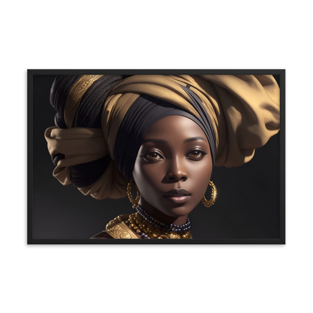 African Woman Framed Poster #2