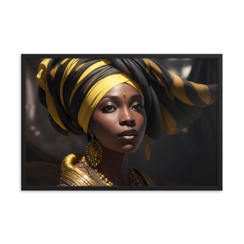 African Woman Framed Poster #3