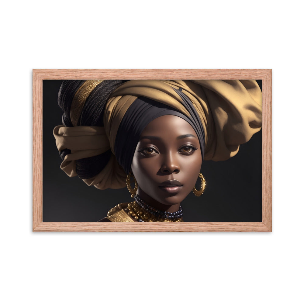 African Woman Framed Poster #2
