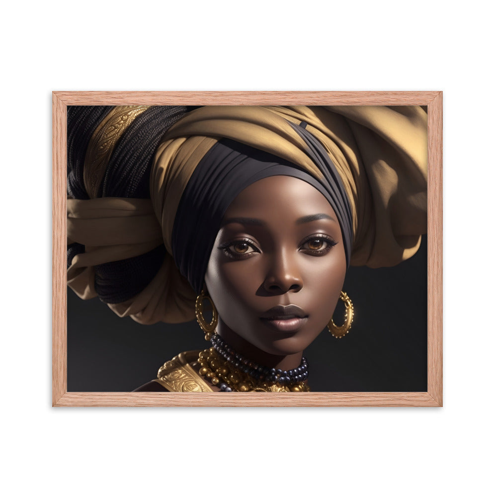 African Woman Framed Poster #2