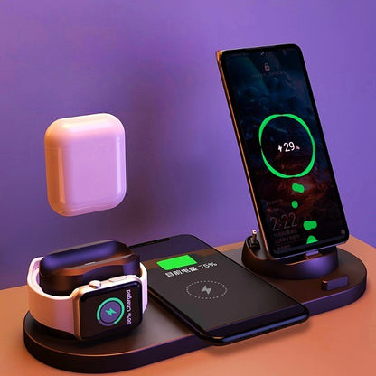 6 In 1 Charging Dock Station Wireless Charger