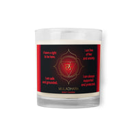 Root Chakra Glass jar soy wax candle