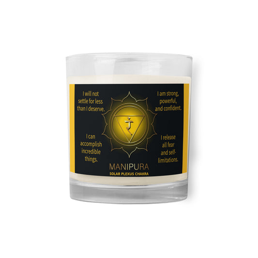 Solar Plexus Glass jar soy wax candle