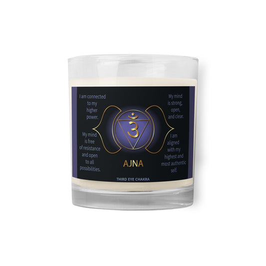 Third Eye Chakra Glass jar soy wax candle