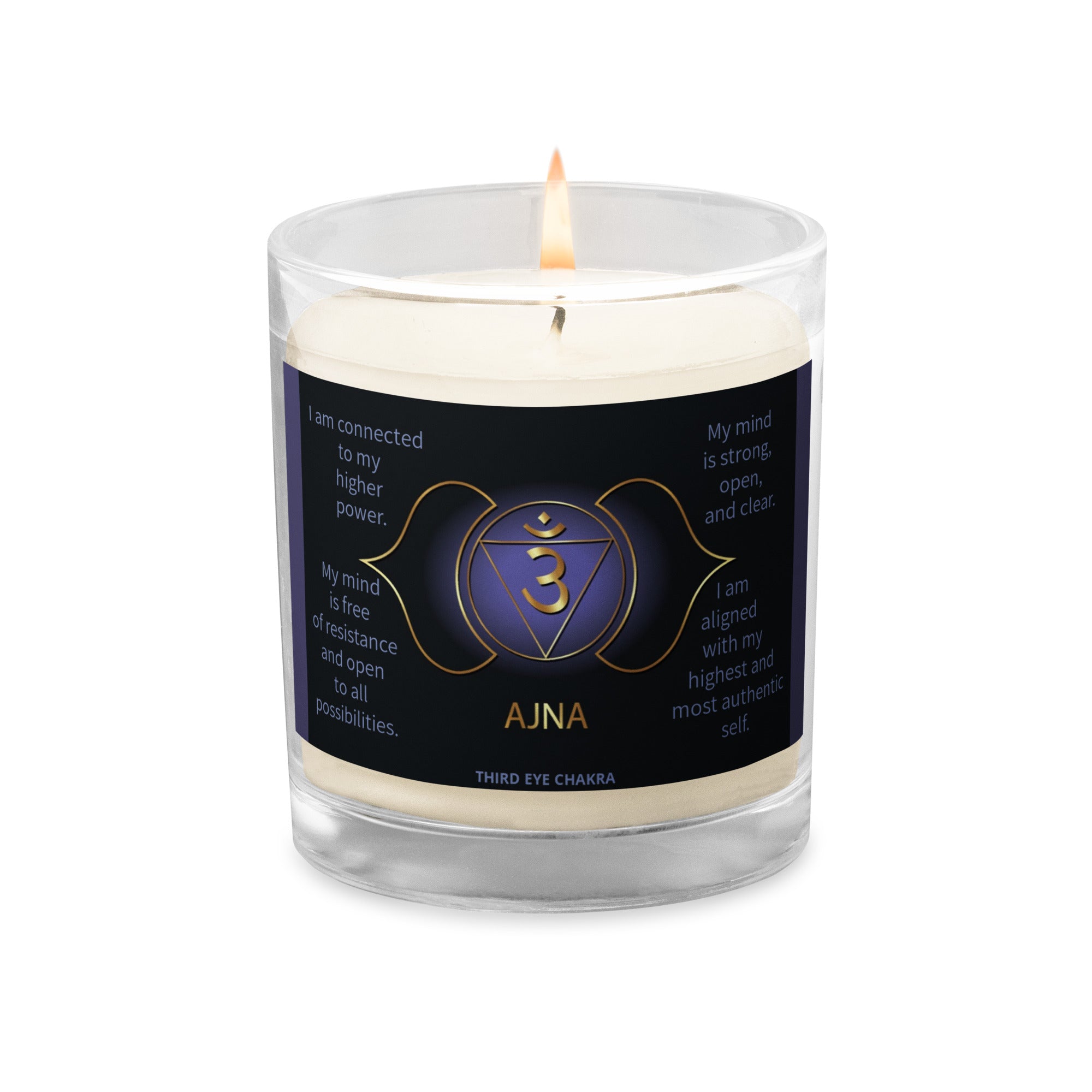 Third Eye Chakra Glass jar soy wax candle