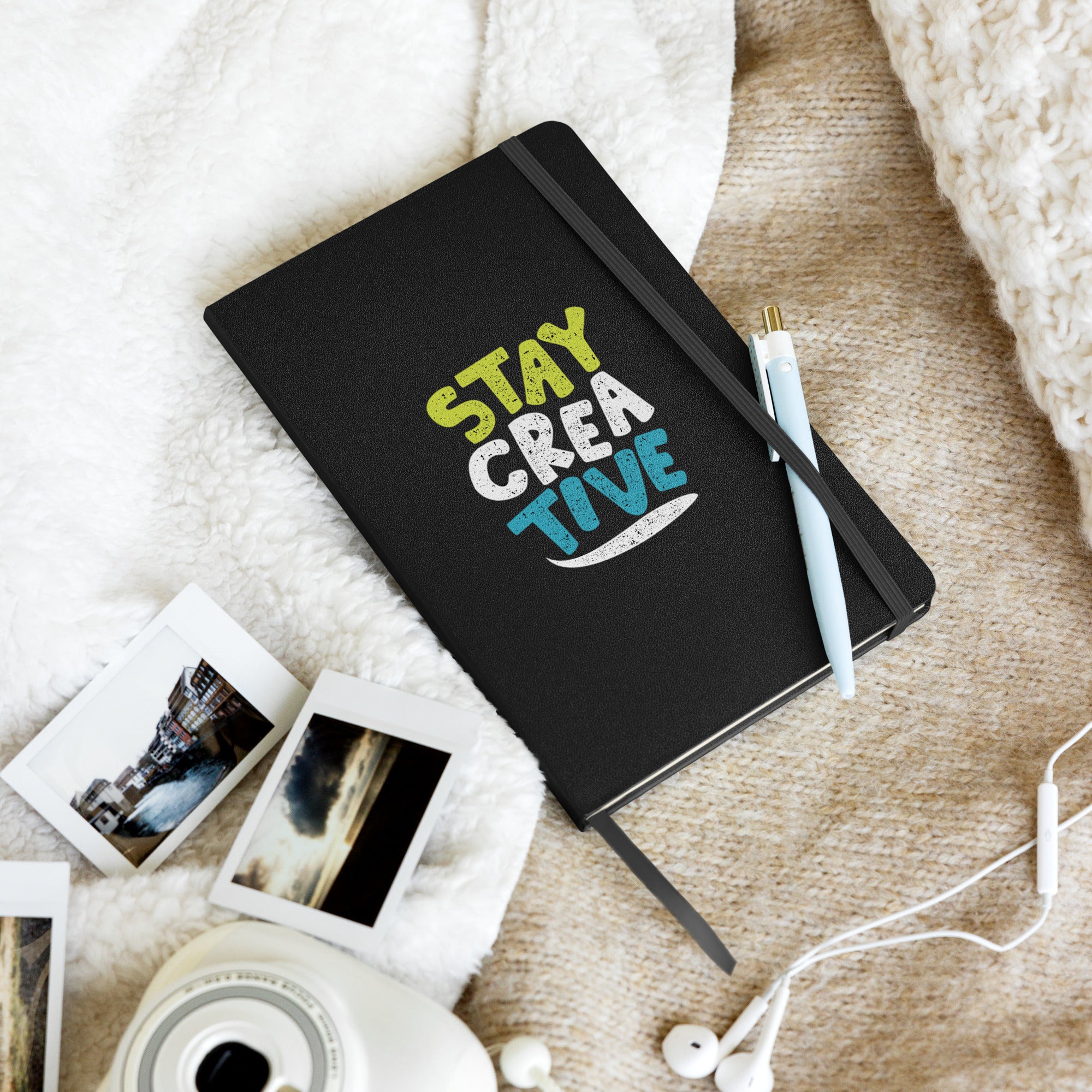 Stay Creative Hardcover bound notebook