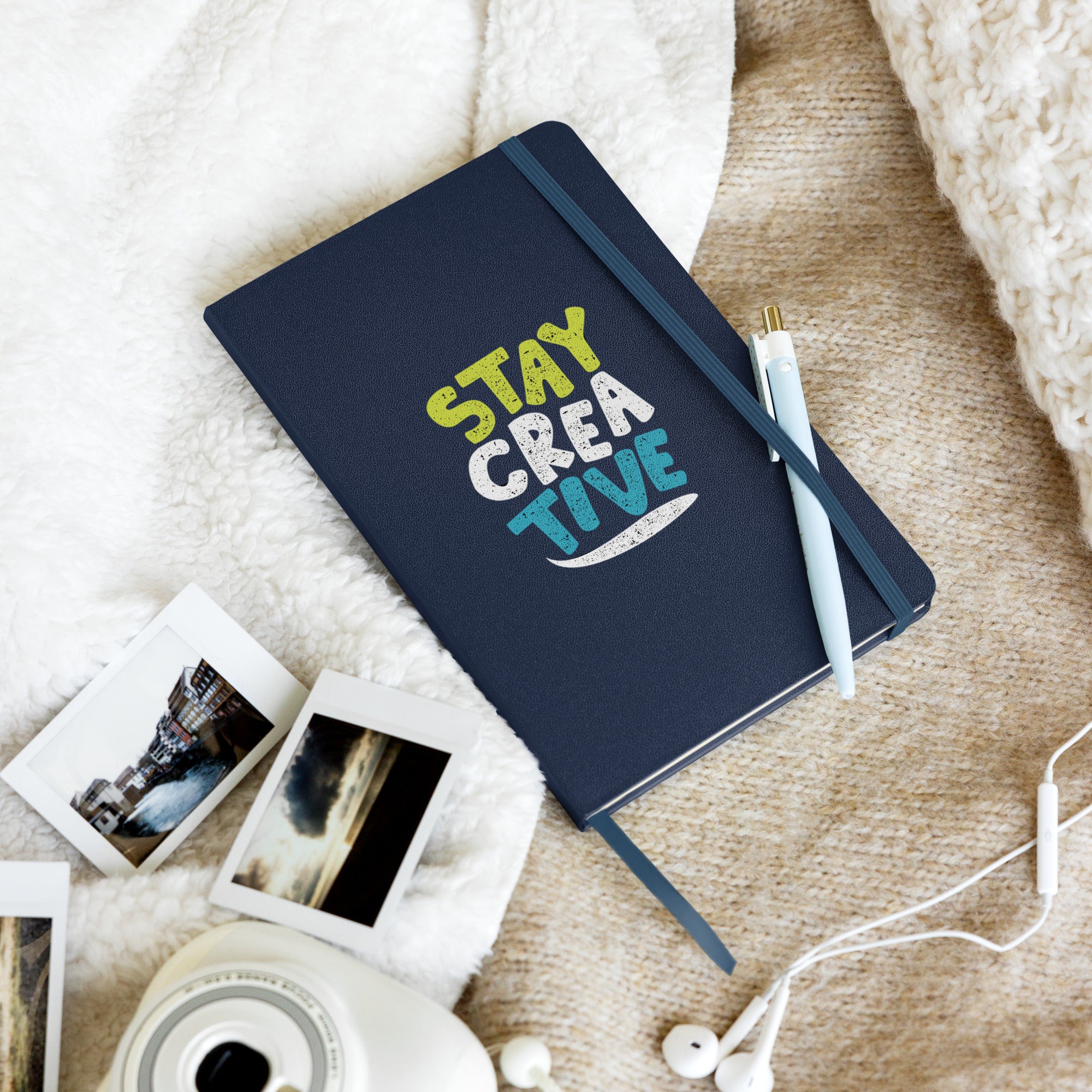 Stay Creative Hardcover bound notebook