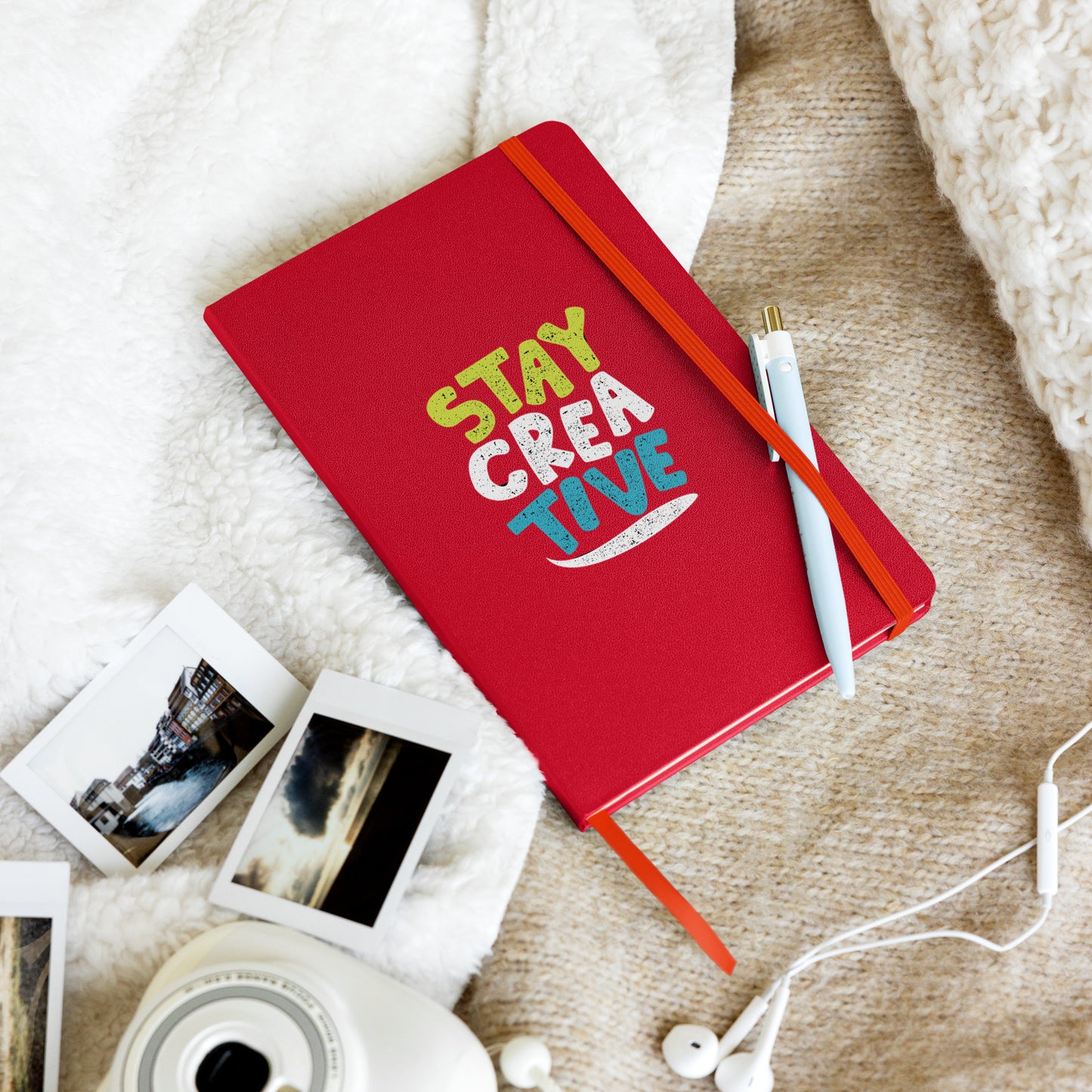 Stay Creative Hardcover bound notebook