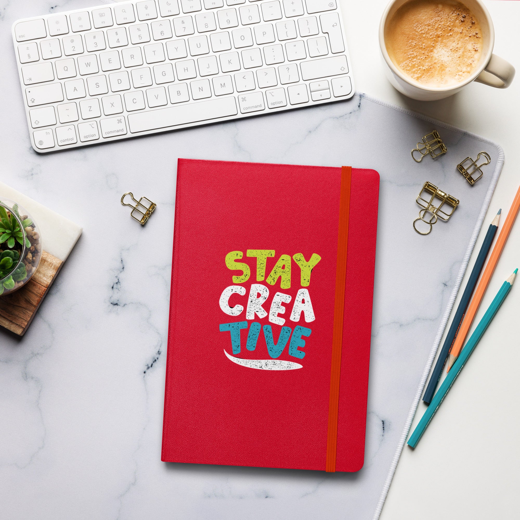 Stay Creative Hardcover bound notebook