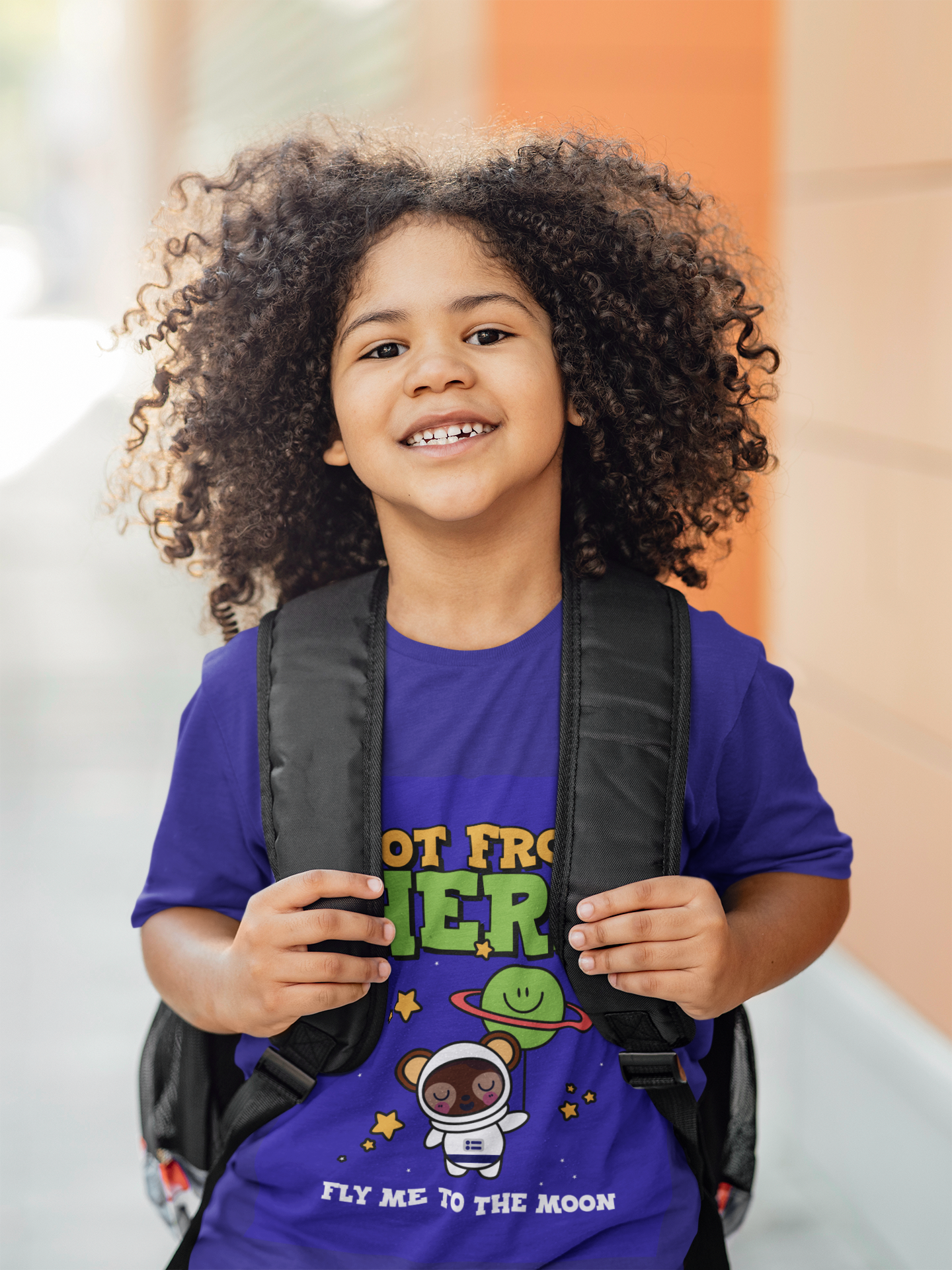 Fly Me To the Moon Kids crew neck t-shirt - Girls