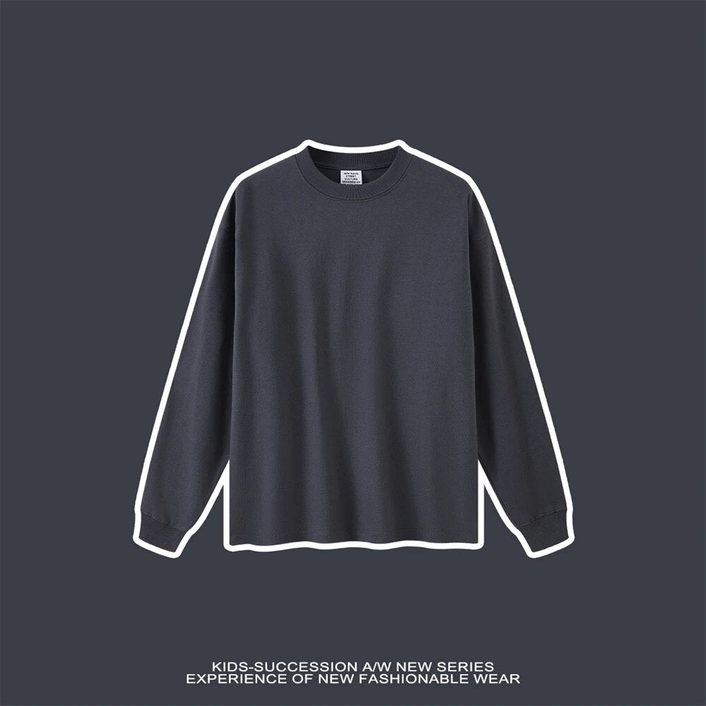 Oversized Loose 100% Cotton Full Sleeve Unisex T Shirt