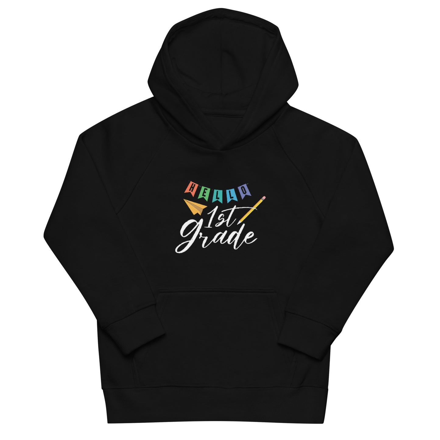 Hello First Grade Kids eco hoodie