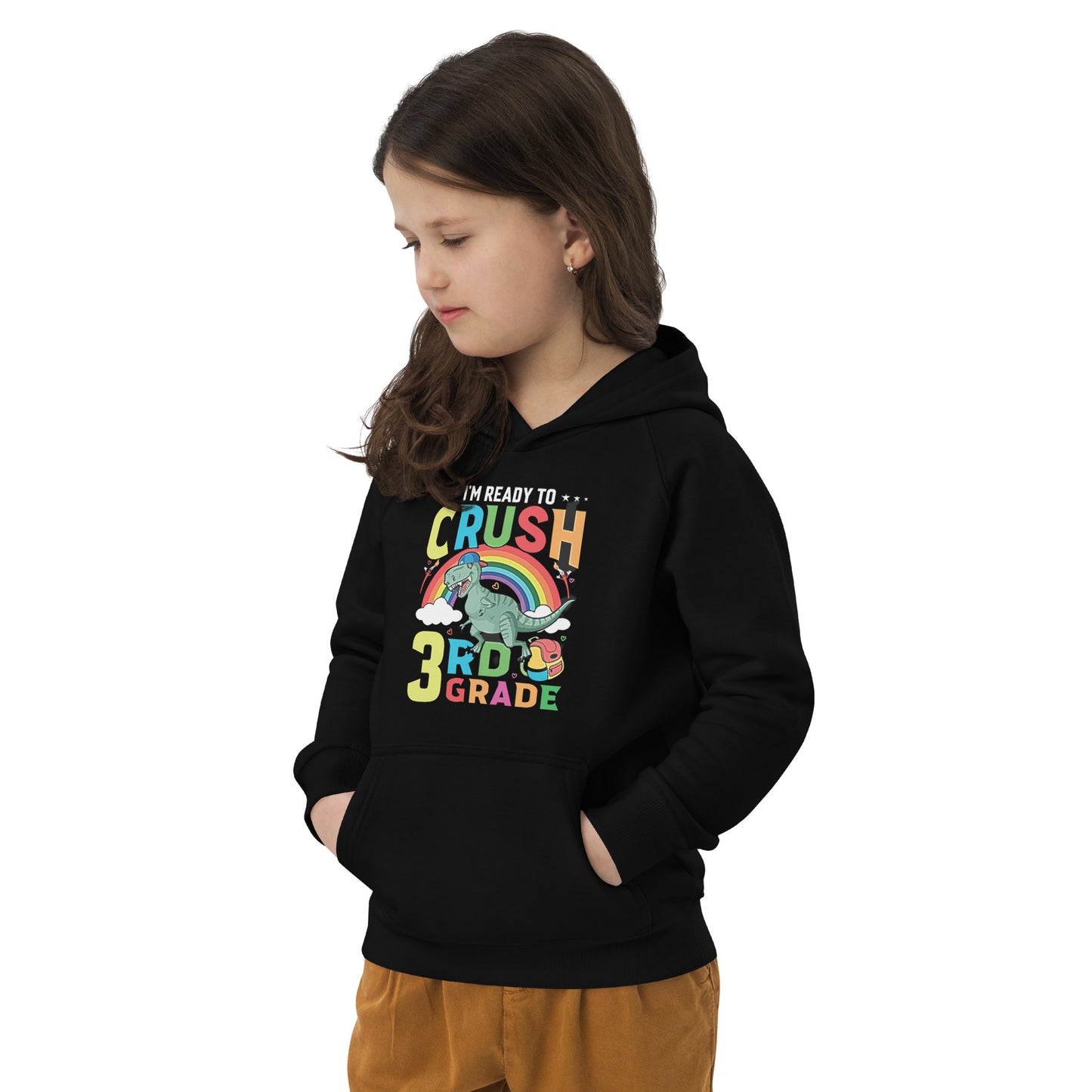 Ready to Crush 3rd Grade Kids eco unisex hoodie