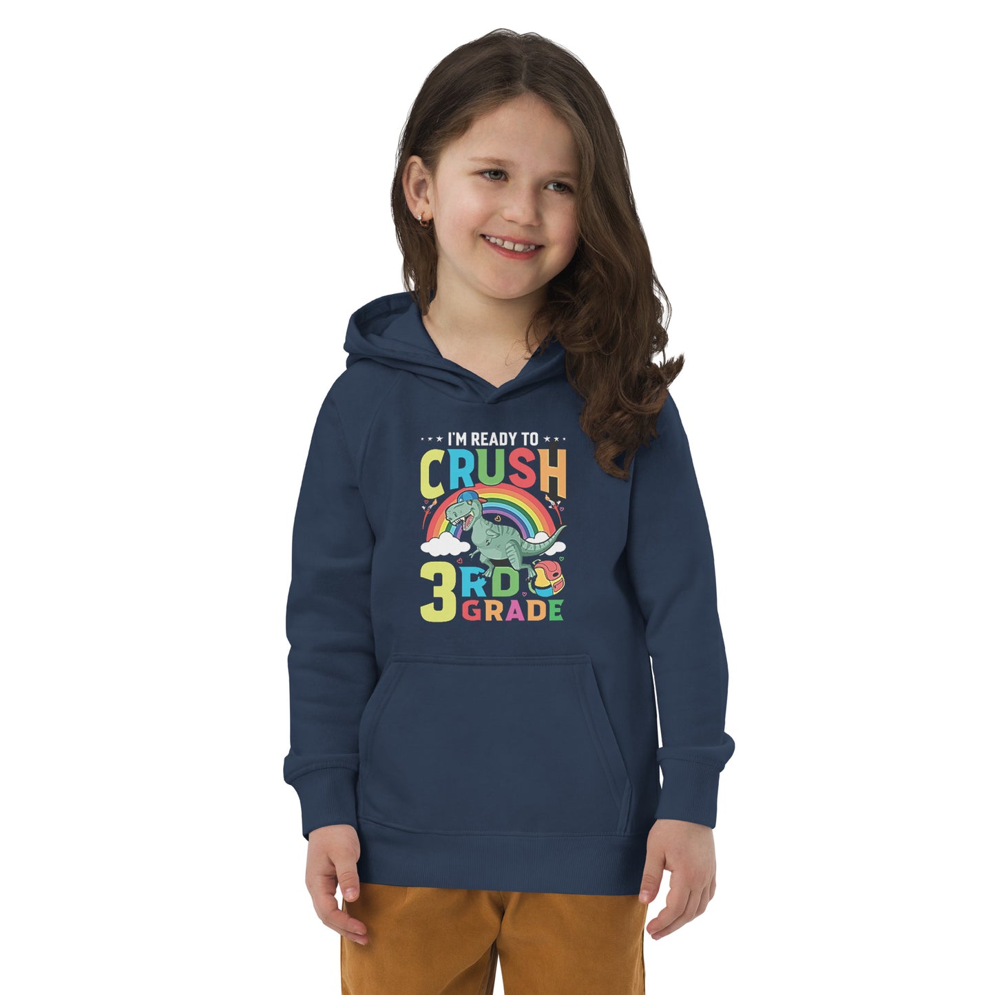 Ready to Crush 3rd Grade Kids eco unisex hoodie