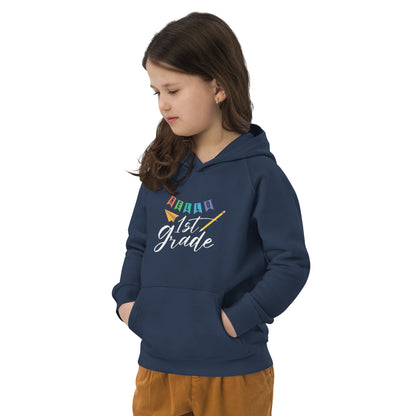 Hello First Grade Kids eco hoodie