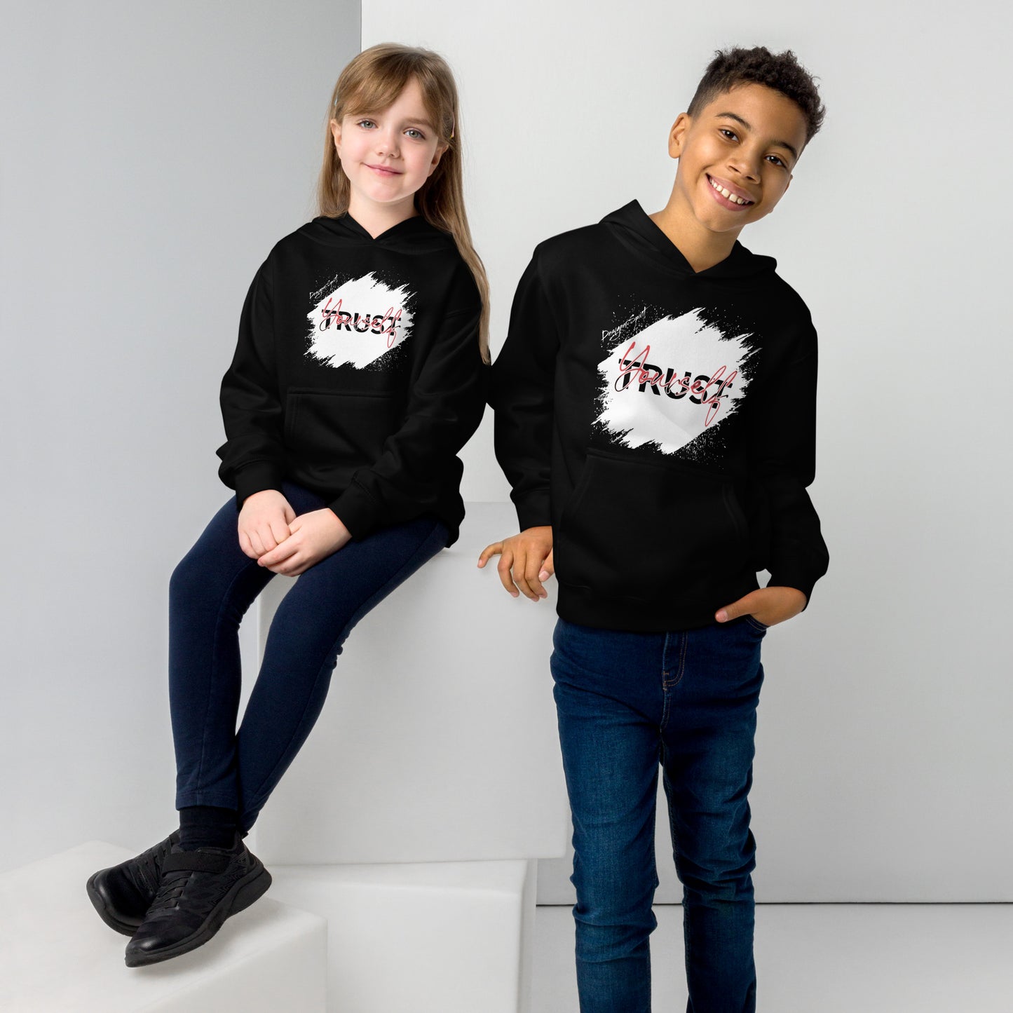 Trust Yourself Kids fleece hoodie