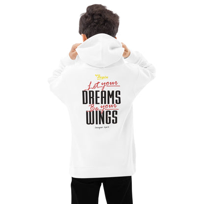 Let Your Dreams Be Your Wings Kids fleece hoodie