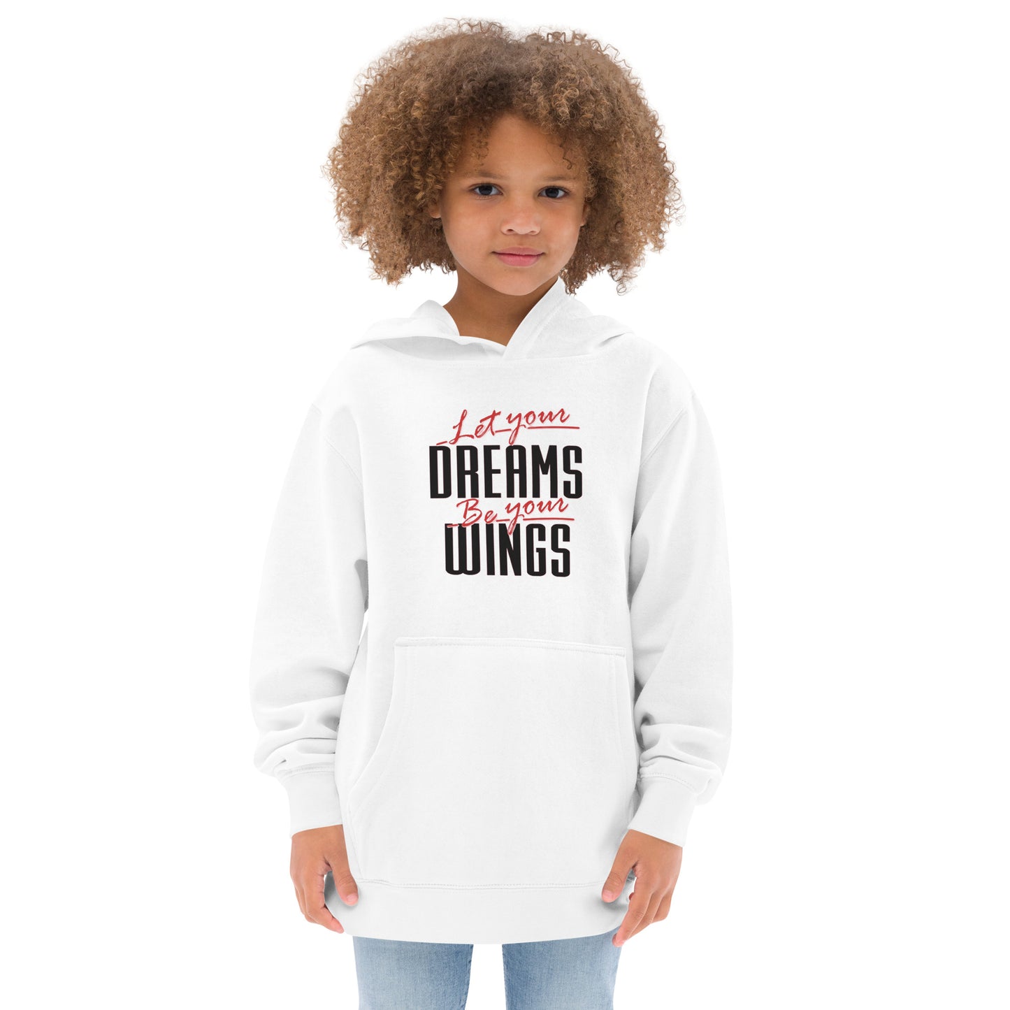 Let Your Dreams Be Your Wings Kids fleece hoodie