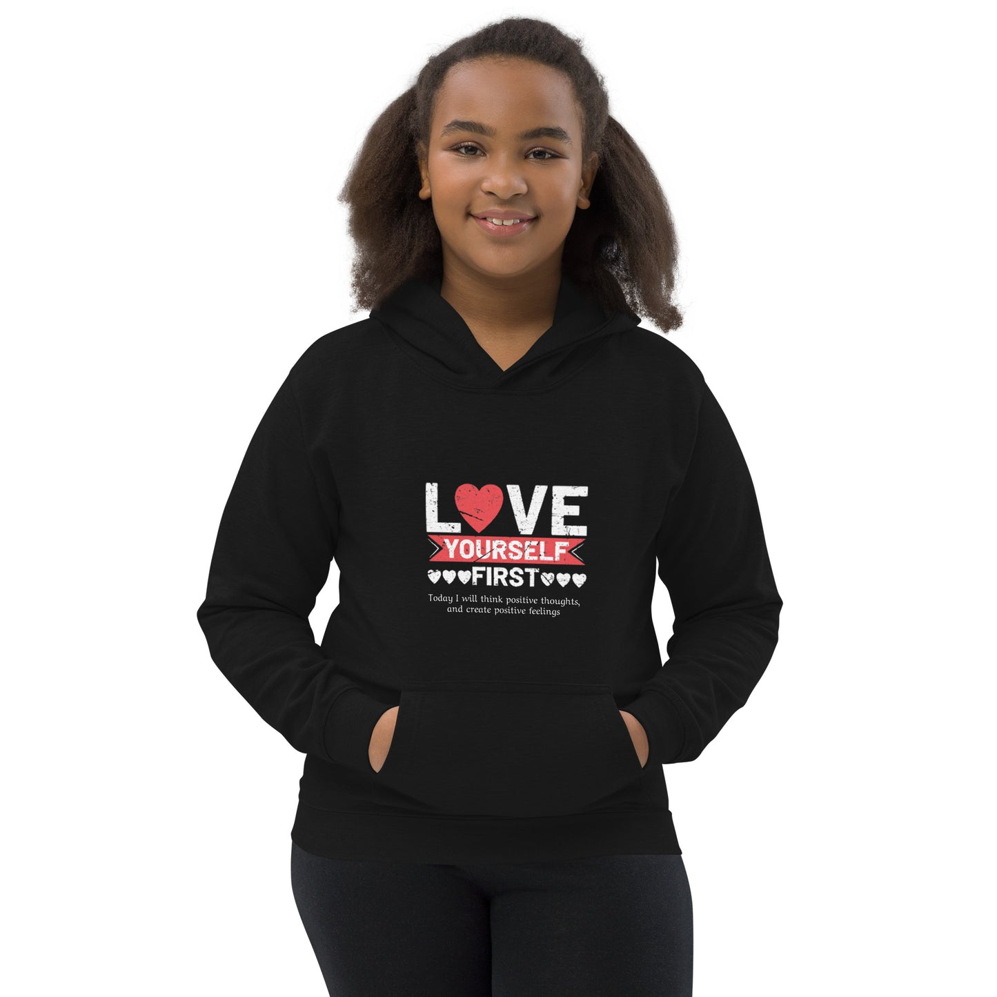 Love Yourself First Kids Hoodie